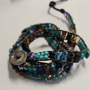 Multicolor Beaded Wrap Bracelet